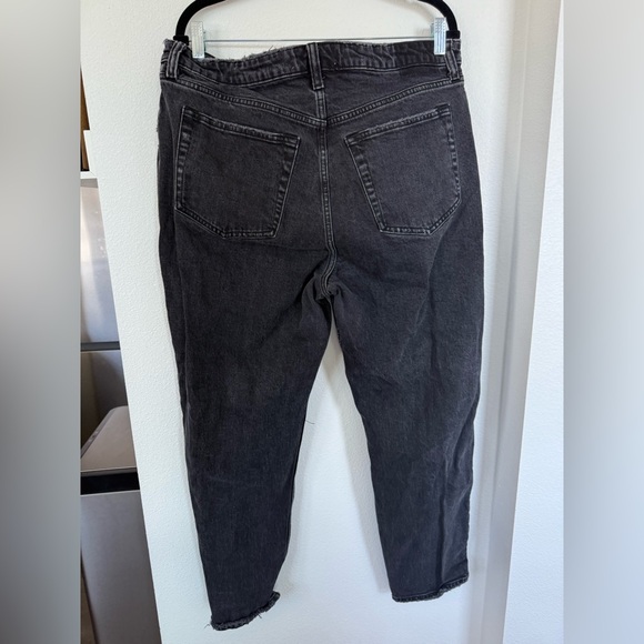 Abercrombie & Fitch Dark Wash Dad High Rise Curve Love Denim Jeans - Picture 2 of 6